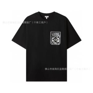 LOEWE minimalist style black T-shirt