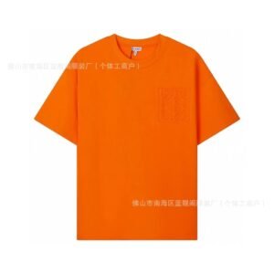 LOEWE minimalist style orange T-shirt