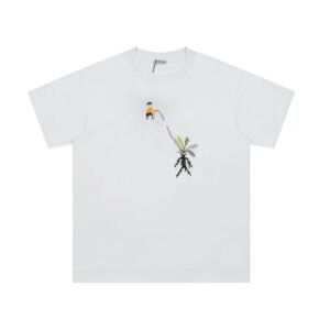 LOEWE Fun Cartoon Style White T-shirt