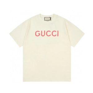 Gucci minimalist style off-white T-shirt