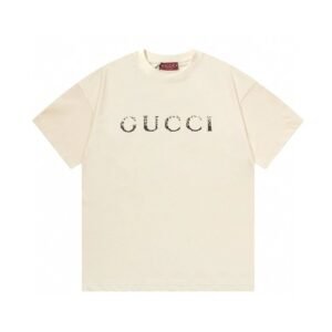Gucci's minimalist-style beige T-shirt