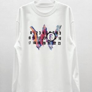 Maison Margiela Digital Graffiti White Sweatshirt