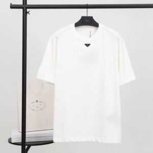 Prada minimalist style white T-shirt