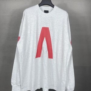 Balenciaga letter-style gray sweatshirt