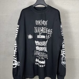 Balenciaga dark style black T-shirt
