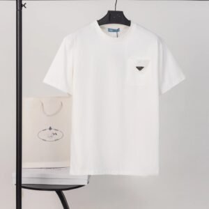 Prada minimalist style white T-shirt
