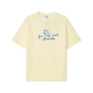 Dior casual style yellow T-shirt