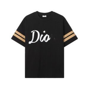 Dior striped simple black T-shirt