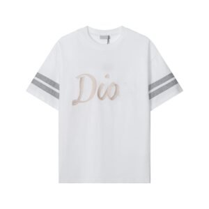 Dior striped simple white T-shirt