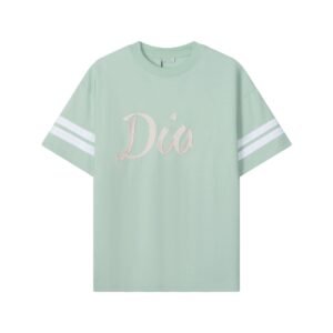 Dior minimalist style light green T-shirt