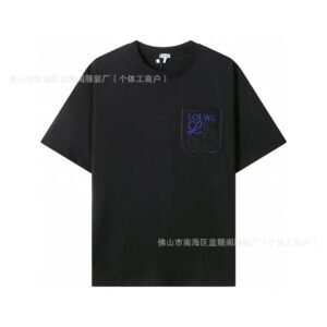 LOEWE minimalist style black T-shirt