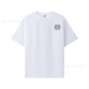 LOEWE minimalist style white T-shirt