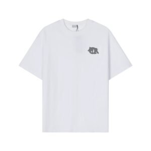 Dior letter print simple white T-shirt