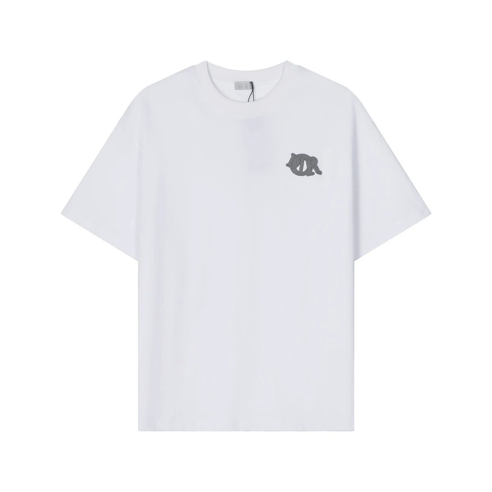 Dior letter print simple white T-shirt