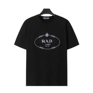 Prada retro-style black T-shirt