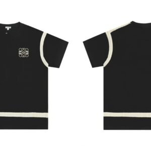 LOEWE black color - blocking short - sleeve