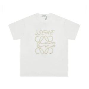LOEWE letter - printed white T - shirt