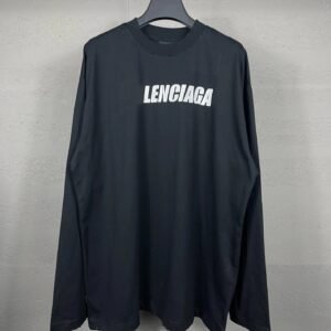 Balenciaga minimalist style black T-shirt