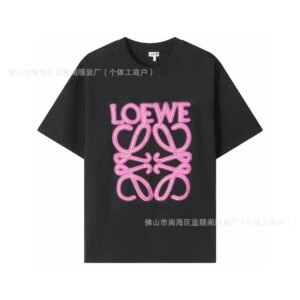 LOEWE letter - printed black T - shirt