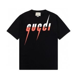 Gucci Lightning Style Black T-shirt