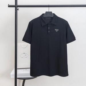 Prada classic black polo shirt
