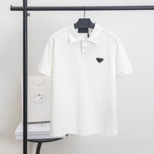 Prada minimalist white Polo shirt