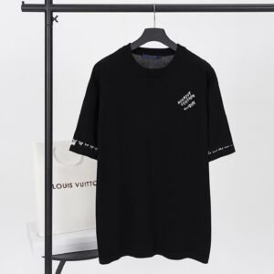 LV Classic Style Black Short-Sleeve Shirt
