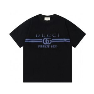 Gucci 1921 series minimalist style black T-shirt