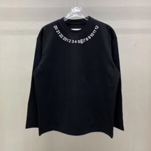 Maison Margiela digital-style black sweatshirt