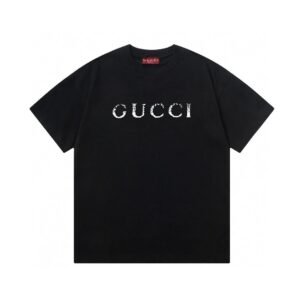 Gucci letter-style black T-shirt