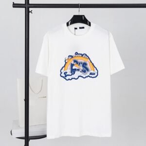 Louis Vuitton Print Simple White T-shirt
