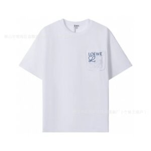 LOEWE basic simple white T-shirt