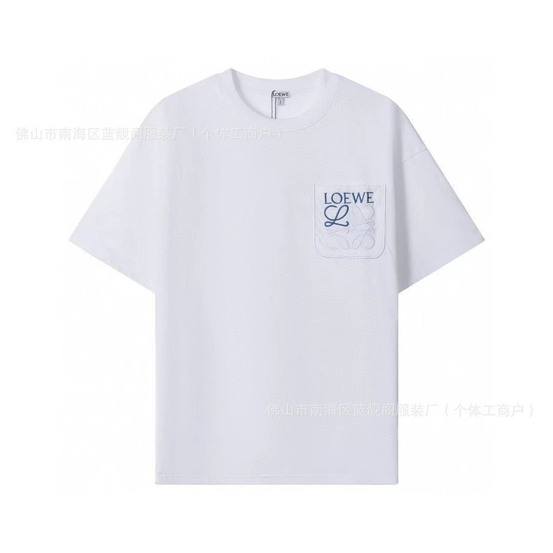 LOEWE basic simple white T-shirt