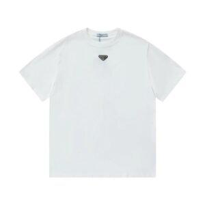 Prada minimalist style white T-shirt