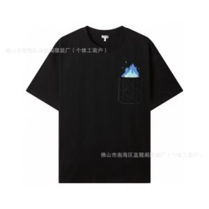 LOEWE Cartoon Fun Style Black T-shirt