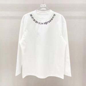 Maison Margiela White T-shirt with Digital Print