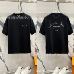 Dior series minimalist black short sleeves