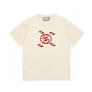 Gucci Cloud and Auspicious Pattern Printed White T-shirt