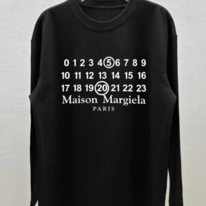 Maison Margiela digital print black sweatshirt