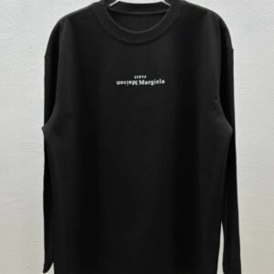 Maison Margiela simple-style black long-sleeved shirt