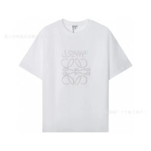 LOEWE Embroidered Simple White T-shirt
