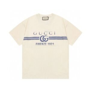 Gucci 1921 Series Retro Style Beige T-shirt